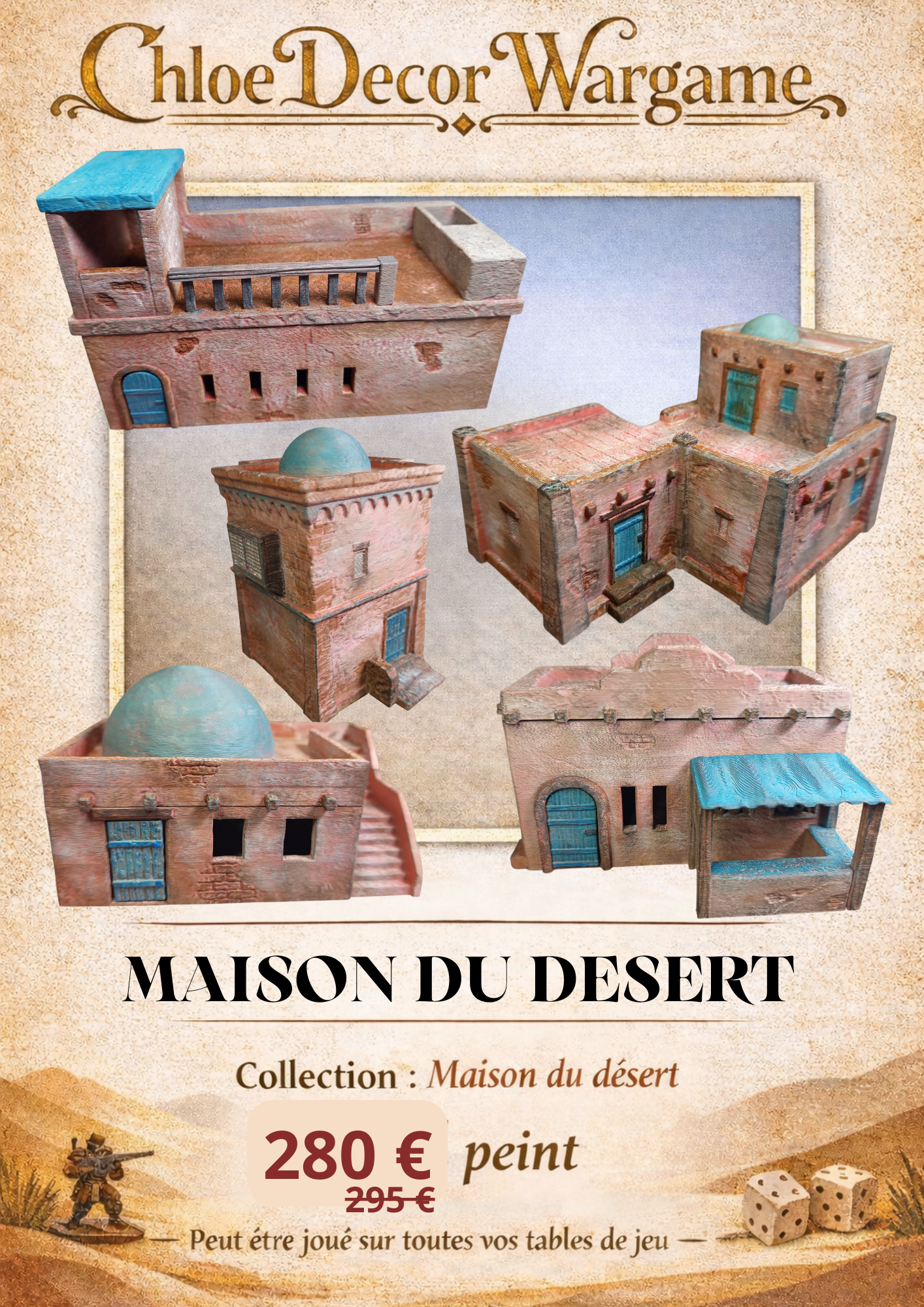 Collection Maison du Désert – Table immersive 28–32 mm