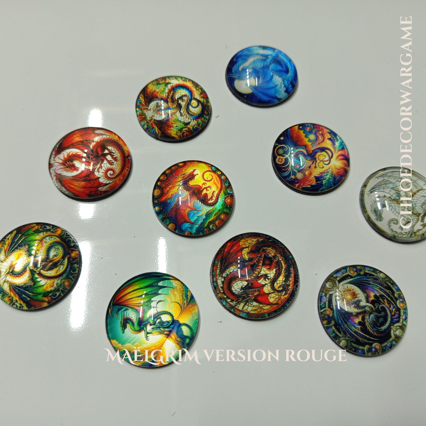 ok Aimant DRAGON DE LEGENDE ChloeDecorWargame