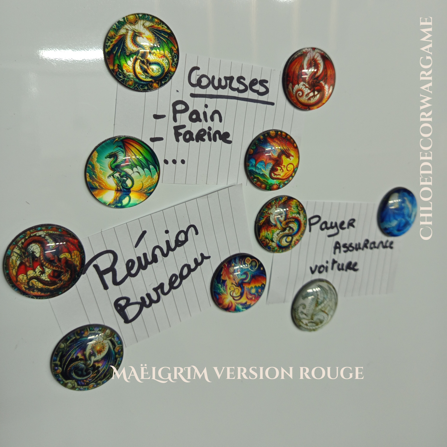 ok Aimant DRAGON DE LEGENDE ChloeDecorWargame