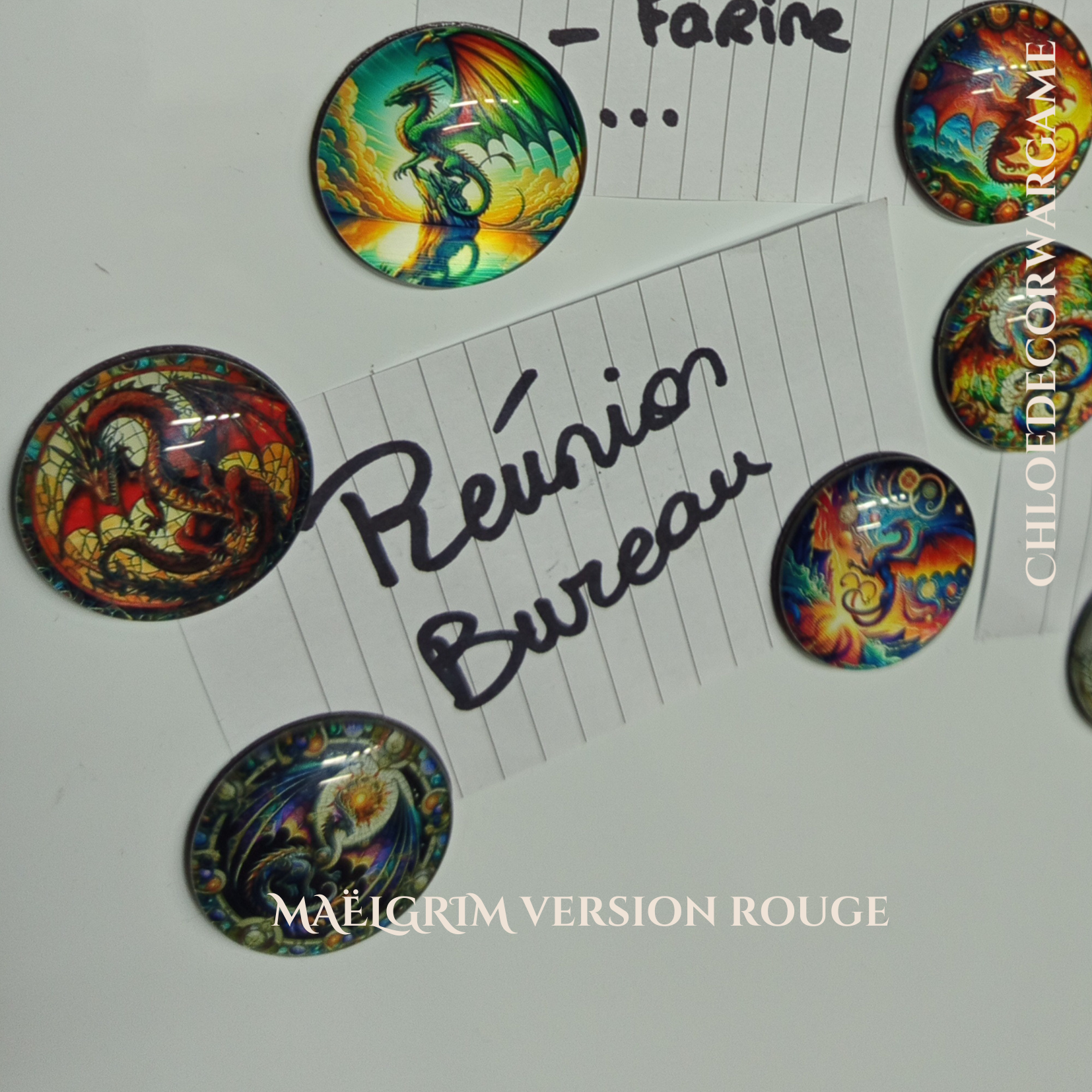 ok Aimant DRAGON DE LEGENDE ChloeDecorWargame