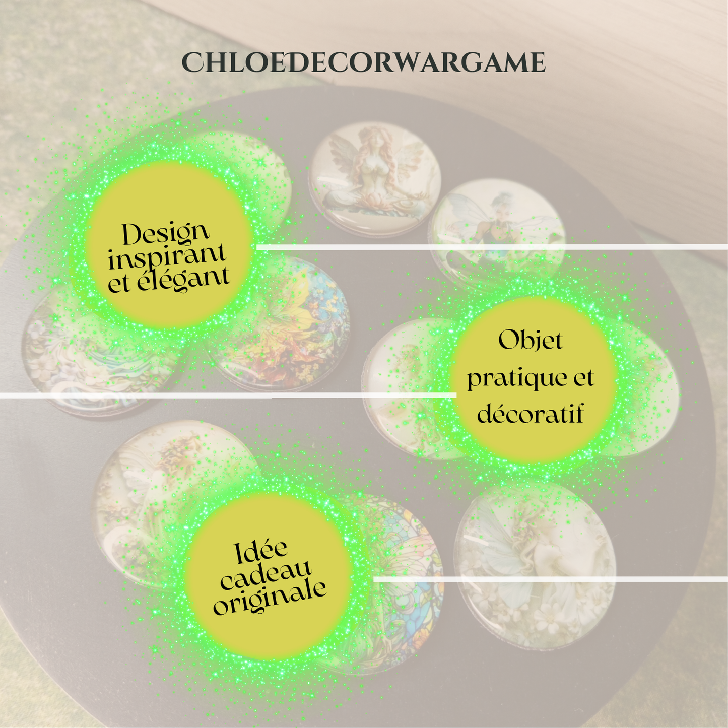 ok Aimant FEE DES JARDINS ChloeDecorWargame