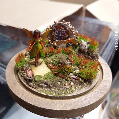 La Clairière Féerique – Collection de Dioramas Fantasy sous Cloche