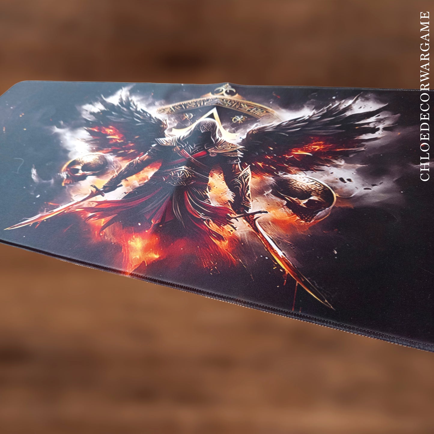 Tapis de Bureau Gaming XXL Viking & Fantasy Antidérapant