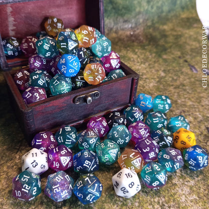 D20 – Dé JDR à l’unité (Couleur aléatoire)