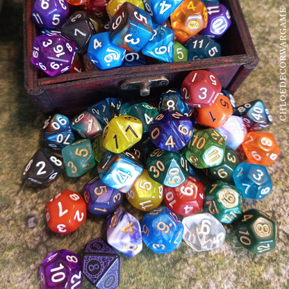 D20 – Dé JDR à l’unité (Couleur aléatoire)