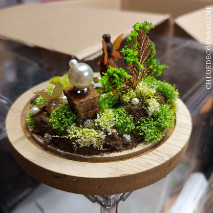 La Clairière Féerique – Collection de Dioramas Fantasy sous Cloche