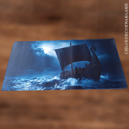 Tapis de Bureau Gaming XXL Viking & Fantasy Antidérapant