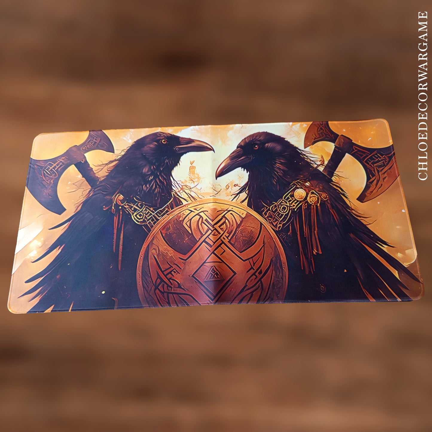 Tapis de Bureau Gaming XXL Viking & Fantasy Antidérapant